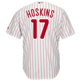 Rhys Hoskins Philadelphia Phillies Majestic Home Official Cool Base Player Jersey - White