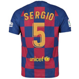 Sergio Busquets Barcelona Home Soccer Jersey 2019-20 – Royal