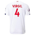 Virgil Van Dijk Liverpool New Balance Away Soccer Jersey 2019-20 – White