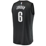 DeAndre Jordan Brooklyn Nets Fanatics Branded Fast Break Jersey Charcoal - Statement Edition