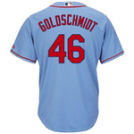 Paul Goldschmidt St. Louis Cardinals Majestic Alternate Official Cool Base Player Jersey – Light Blue/Cream