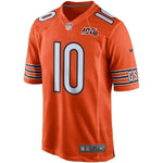 Mitchell Trubisky Chicago Bears Nike 100th Season Game Jersey - Orange