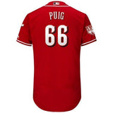 Yasiel Puig Cincinnati Reds Majestic 2019 Spring Training Flex Base Player Jersey - Scarlet