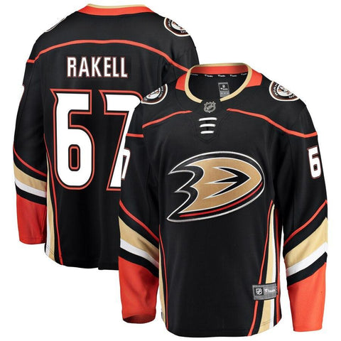 Rickard Rakell Anaheim Ducks Fanatics Branded Breakaway Player Jersey - Black