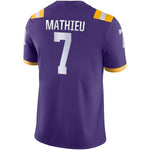 Tyrann Mathieu LSU Tigers Nike Game Jersey - Purple