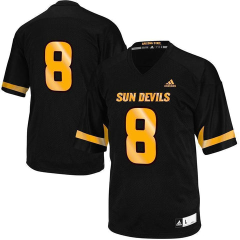 No. 8 Arizona State Sun Devils Replica Football Jersey - Black