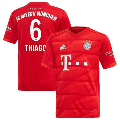 Thiago Alcântara Bayern Munich Home Soccer Jersey 2019-20 Jersey – Red