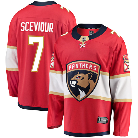 Men's Florida Panthers Colton Sceviour Fanatics Branded Red Breakaway Jersey