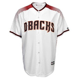 Arizona Diamondbacks Majestic Offical Cool Base Jersey - White/Sedona Red