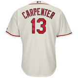 Matt Carpenter St. Louis Cardinals Majestic Alternate Cool Base Player Jersey – Cream/Red