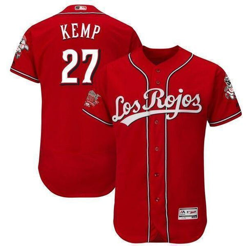 Matt Kemp Cincinnati Reds Majestic Alternate Collection Flex Base Player Jersey – Scarlet