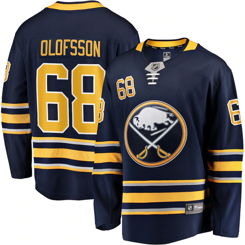 Men's Buffalo Sabres Victor Olofsson Fanatics Branded Navy Breakaway Team Color Player Jersey