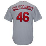 Paul Goldschmidt St. Louis Cardinals Majestic Road Official Cool Base Player Jersey - Gray