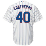 Willson Contreras Chicago Cubs Majestic Official Cool Base Player Jersey - White