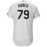 Jose Abreu Chicago White Sox Majestic Home Flex Base Collection Player Jersey - White/Black