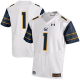 #1 Cal Bears Under Armour Replica Football Jersey - White