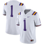 LSU Tigers Nike Team Game Football Jersey - White