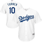 Justin Turner Los Angeles Dodgers Majestic Official Cool Base Player Jersey - White/Royal