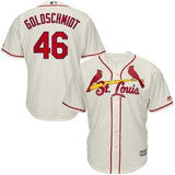 Paul Goldschmidt St. Louis Cardinals Majestic Alternate Official Cool Base Player Jersey – Light Blue/Cream