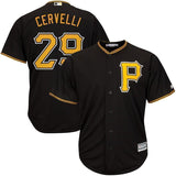 Pittsburgh Pirates Francisco Cervelli Majestic Jersey - Black/White