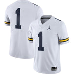 Michigan Wolverines Jordan Brand 2018 Game Football Jersey – White