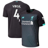 Virgil Van Dijk Liverpool New Balance 2019/20 Third Player Jersey - Black