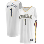 Zion Williamson New Orleans Pelicans Fanatics Branded 2019 NBA Draft First Round Pick Fast Break Jersey White - Association Edition