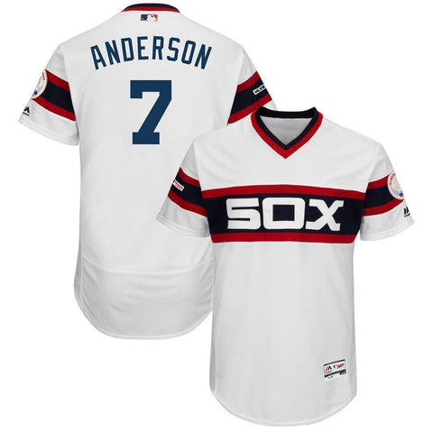 Tim Anderson Chicago White Sox Majestic Alternate Collection Flex Base Player Jersey – White