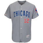 Kyle Schwarber Chicago Cubs Majestic Road Collection Flex Base Player Jersey - Gray