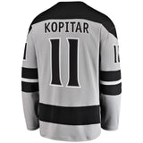 Anze Kopitar Los Angeles Kings Fanatics Branded Alternate Breakaway Player Jersey - Gray/Black