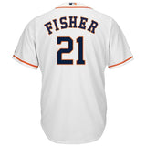 Derek Fisher Houston Astros Majestic Home Cool Base Player Jersey - White