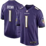 Marquise Brown Baltimore Ravens Nike Game Jersey - Purple
