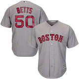 Mookie Betts Boston Red Sox Majestic Cool Base Player Jersey - Gray