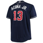 Ronald Acuna Jr. Atlanta Braves Majestic Big & Tall Alternate Cool Base Player Jersey  – Navy