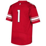 #1 Rutgers Scarlet Knights adidas Premier Jersey - Scarlet