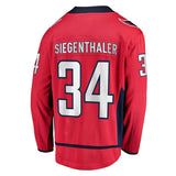 Jonas Siegenthaler Washington Capitals Fanatics Branded Home Breakaway Player Jersey - Red