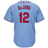 Paul DeJong St. Louis Cardinals Majestic Alternate Cool Base Player Jersey – Horizon Blue/White