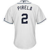 Jose Pirela San Diego Padres Majestic Home Cool Base Player Jersey – White