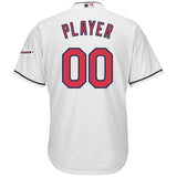 Cleveland Indians Majestic Home 2019 All-Star Game Patch Cool Base Custom Jersey – White