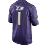 Marquise Brown Baltimore Ravens Nike Game Jersey - Purple