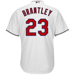 Michael Brantley Cleveland Indians Majestic Home Official Cool Base Player Jersey - White