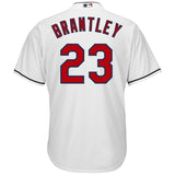 Michael Brantley Cleveland Indians Majestic Home Official Cool Base Player Jersey - White