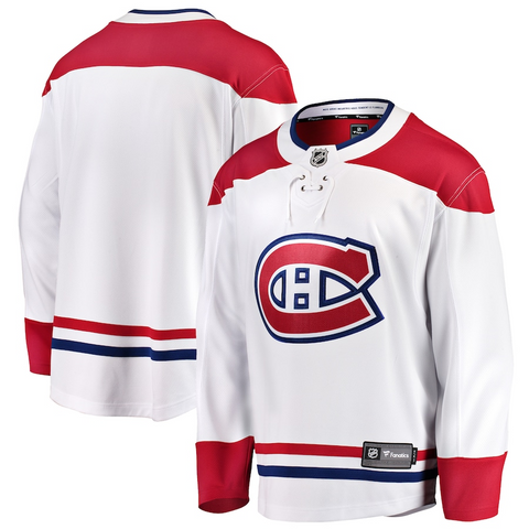 Men's Montreal Canadiens Fanatics Branded White Breakaway Away Jersey White/Red