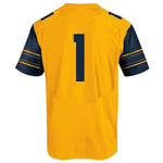 #1 Cal Bears Under Armour Team Replica Football Jersey - Gold