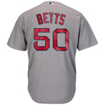 Mookie Betts Boston Red Sox Majestic Cool Base Player Jersey - Gray