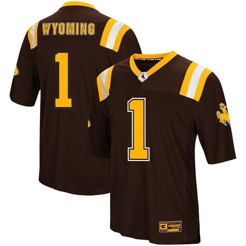 Wyoming Cowboys Colosseum Foos-Ball Football Jersey - Brown