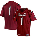 #1 South Carolina Gamecocks Under Armour Team Replica Football Jersey - Garnet