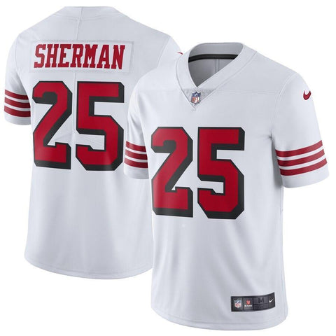 Richard Sherman San Francisco 49ers Nike Color Rush Vapor Untouchable Limited Player Jersey - White