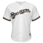 Orlando Arcia Milwaukee Brewers Majestic Cool Base Home Player Jersey - White