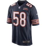 Roquan Smith Chicago Bears Nike 100th Season Game Jersey - Navy